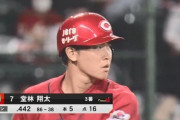 堂林翔太(30).442(86-38) 5本16打点 出塁率.584 OPS1.124←当時どんな反応だったん？