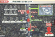 足立区の11人轢き逃げ事件、ジェノサイドすぎる（画像あり）