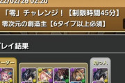 【パズドラ】カイシュウPTでの零チャレンジクリア報告！【零次元の創造主】