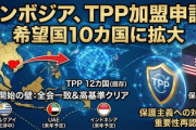【速報】カンボジアがTPPに加盟申請　現在は加盟を希望する国・地域は10カ国「加盟には関税完全撤廃や知的財産権などで一定の基準」