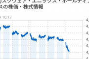 【悲報】スクエニ株、今日も最安値更新！いつまで下がるんだこれ…？