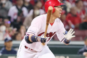 カープ野間、今年の長打はすでに6本！昨年12本の4倍ペース！セリーグOPSランキングでも9位にランクイン！