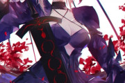 【FGO】黒王様の美しすぎるイラスト！！　周りの赤い花びらが禍々しいね