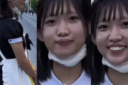 【画像】メイド服さんがマスクを外したよ！