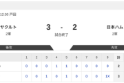 【2軍 ヤクルトvs.日本ハム】3-2で負け
