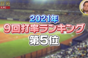 プロ野球 9回打率ランキング2021