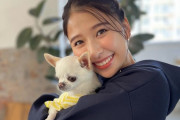 玉井詩織『ちょっと舌がでてるの(笑)』｢わんちゃんより可愛い玉井さん」｢幸せ顔、大好きっ」｢わんちゃんより可愛い玉井さん」
