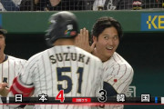 【WBC】日本逆転！鈴木誠也2打席連続ホームランｗｗｗｗｗｗｗｗ