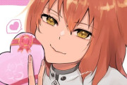 【FGO】バレンタインのチョコを渡してくるぐだ子！！　ほっぺにチョコ当ててるのいいですね！！
