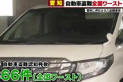 【特定のモデルに集中】「3大車種は盗まれますよ！」自動車盗難、深刻増加！警戒レベルMAX　安全という場所は無い【愛知県】