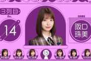 【乃木坂46】阪口珠美、選抜メンバー発表時のコメントが泣ける‥