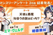 天使エマちゃんと悪魔果林さんｗｗｗｗ【虹ヶ咲マンスリーアンケート】