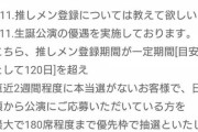 チケットセンターの「推しメン登録」によって生誕祭の当選確率にやはり違いが出ていた