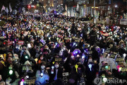 それで満足してんならいいか　～　【韓国】弾劾案再採決前夜、国会前に「ろうそく」があふれかえる