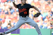 【MLB】オリオールズ・菅野智之、今季最短の4回途中4失点で降板　自己ワースト5四死球の乱調　打線の援護に応えられず