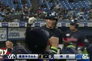 【GIF】山田哲人の8号、おかしい