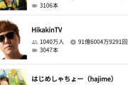 【悲報】ヒカキンさん、謎のYouTuberにチャンネル登録者数で圧倒されるｗｗｗｗｗ