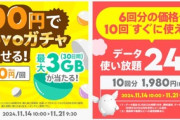 povo2.0､100円の｢povoガチャ｣を開始 特賞は3GB(30日間)