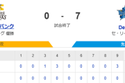 【0-7】ホークス完敗