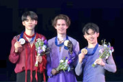四大陸選手権 男子結果　1位 シャイドロフ (KAZ) 285.10点　2位 ジュンファン (KOR) 265.02点　3位 ジミーマ (USA) 245.01点