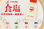 食卓塩がキーホルダーになった「塩アクキー」がカプセルトイ化！価格は1回300円で全6種