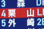 西武栗山巧、1919本目は貴重な２点タイムリー！