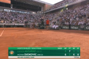 ジョコビッチがアルカラスに勝利し全仏決勝へ！アルカラスは痙攣で終了…