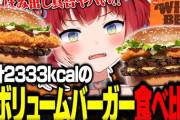 【VTuber】かるび、合計2333kcalの新作バーガー2個食べ比べ