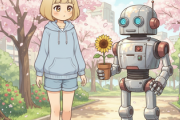 散歩してたらロボットが居た