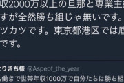 【悲報】年収2000万円の専業主婦さん｢全然勝ち組じゃない。かつかつでやってる｣