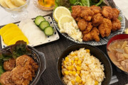 グラドルさん、大量の唐揚げ自炊ご飯をアップする