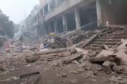 中国湖北省の市場で大規模なガス爆発が発生　少なくとも25人が死亡と発表