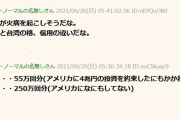 アメリカ、台湾にワクチン２５０万回分提供