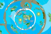 【画像】フラットアース論者が信じる本当の世界地図がこちら