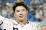 スタメンマスクが坂本の時の村上宗隆→9打数1安打、スタメンマスクが梅野の時の村上宗隆→4打数4安打1HR