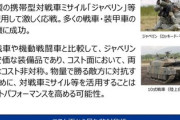 財務省「戦車よりジャベリンの方が防衛費は安上がりだろ」5ch「戦車が海を渡って攻めてくると？」
