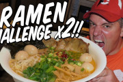 アメリカの和風ラーメン屋で、早食いチャレンジだ！