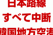 韓国の地方空港、今年末から日本路線をすべて廃止！　「日本に行く乗客がいない」　さようなら…