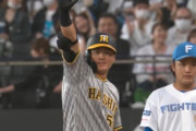 【阪神】前川右京、日ハム伊藤からプロ初打点となる同点2点タイムリーを放つ！