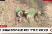 ロシア軍、投降するウクライナ兵を殺害か…ドローンが捉えた残忍な映像！