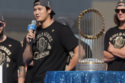 【海外の反応】大谷翔平が優勝式典でWS3連覇を宣言【MLB】