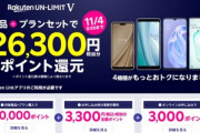 楽天モバイルのポイント還元キャンペーン､11月4日8時59分までで終了