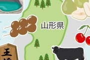 福島「福島ラーメン」宮城「牛タン」秋田「きりたんぽ」青森「りんご」岩手「冷麺」山形「….」