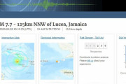【カリブ海】ジャマイカ近海で「M7.7」の大地震が発生…津波の危険性あり
