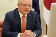 豪州・モリソン首相「日本の安倍首相に感謝します」　日豪首脳テレビ会談