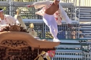 【動画】岸和田だんじり祭の試験曳きでヤバい事故。大手町。