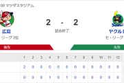 【試合結果】ヤクルト2-2広島　オスナ山田にタイムリー　吉村7回2失点