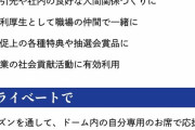 【朗報】ナゴヤドームのシーズンシート、福利厚生に使える模様