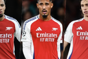 アーセナル、“守備の要”サリバはマンC戦で起用可能に？…ヌワネリ＆カラフィオーリは戦列復帰へ