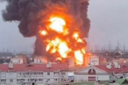 【動画】ロシア国内の軍事施設が大爆発・炎上　ウクライナ国境近く